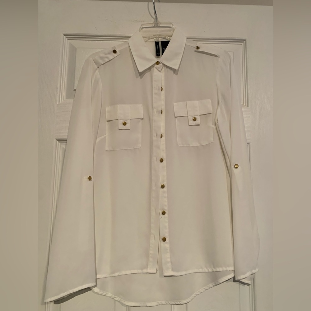 White button up shirt